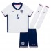 Camiseta Inglaterra Marc Guehi #6 Primera Equipación Replica Eurocopa 2024 para niños mangas cortas (+ Pantalones cortos)